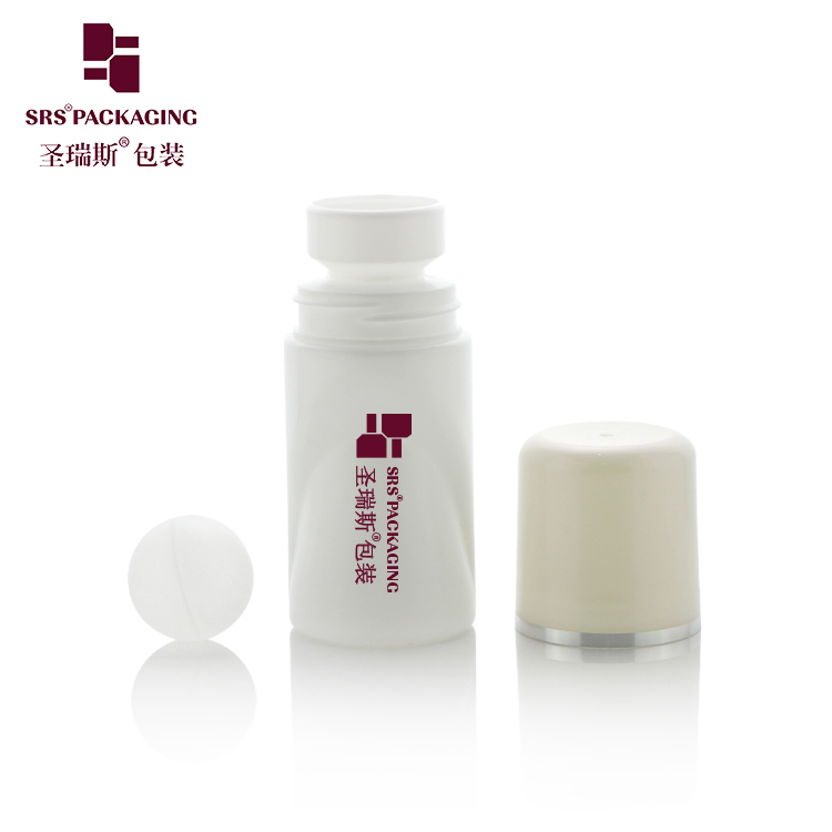 Wholesale 50ml Round Cylinder Plastic Roller Bottle Empty Roll‑on Container For Perfume Body Oil