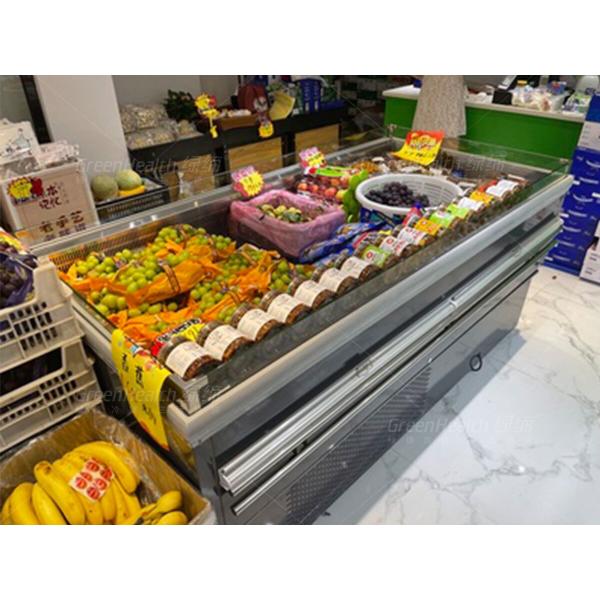 Холодильник дисплея мяса замораживателя острова супермаркета плоской верхней части открытого коммерчески с СИД
