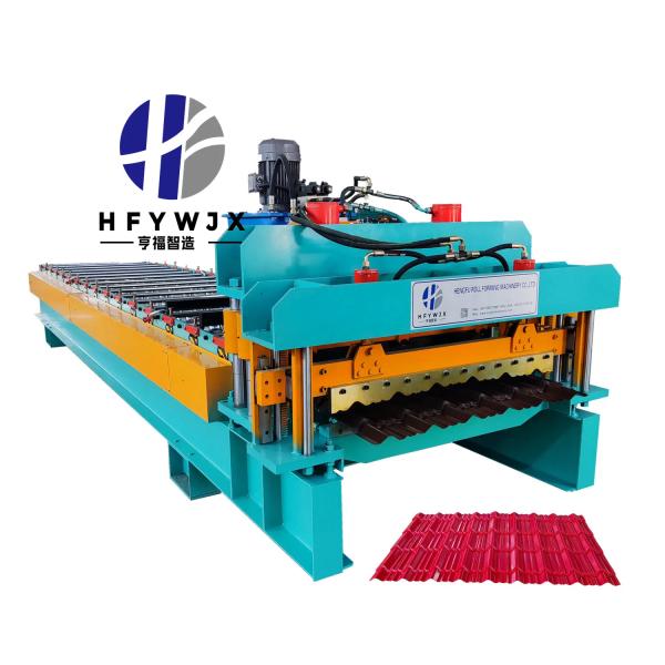 High Efficiency Automatic 980 Glazed Tile Roll Forming Machine with 16 Stations and PLC Control