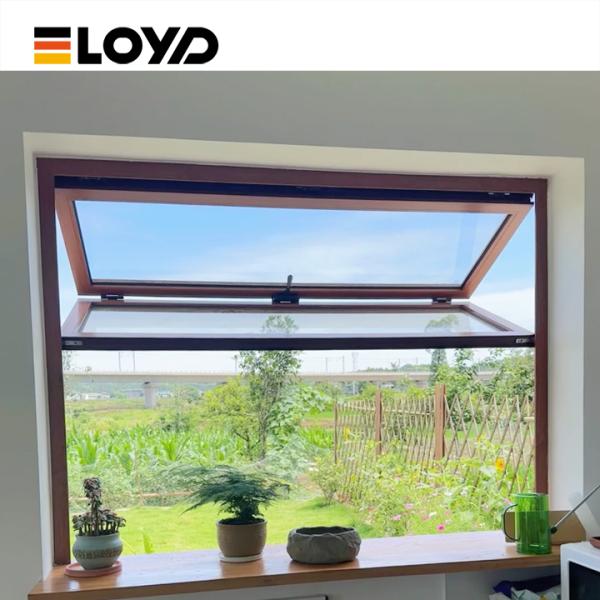 Aluminum Folding Window with Double Glazed Tempered Glass