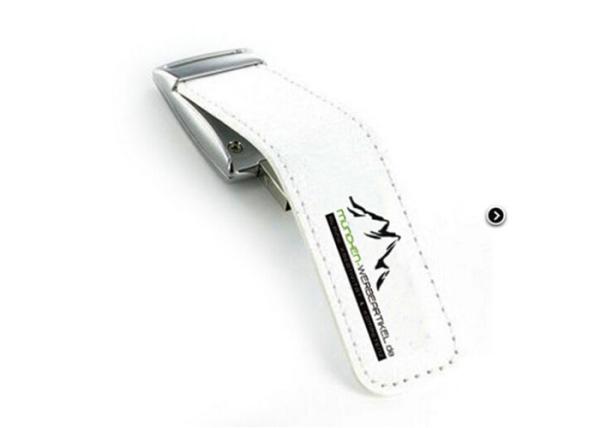 OEM Leather USB Flash Pen Drive 4GB 8GB 16GB 32GB Pendrives with Custom Logo