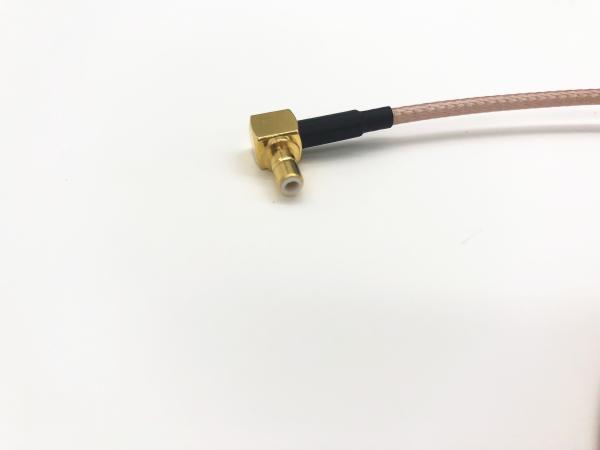 MCX Right Angle Plug To MMCX Right Angle Plug RF Cable Assembly RG 178