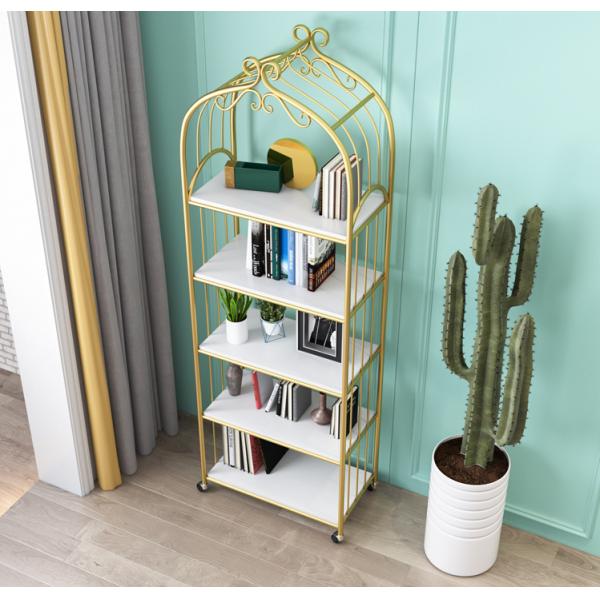 Bird Cage Shape 170cm Height Steel Book Rack Rustproof