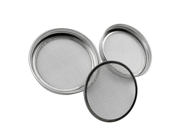 Stainless Steel 20 Mesh Sprouting Jar Lids 86mm Wide Mouth For Sport
