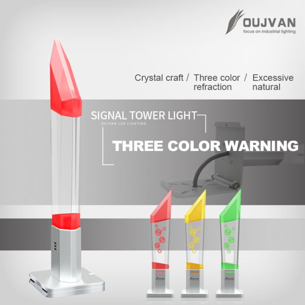 Machine Tower Lamp Industrial LED Signal Tower With High Visibility Lights For Machine Operation And Fault Status Display
