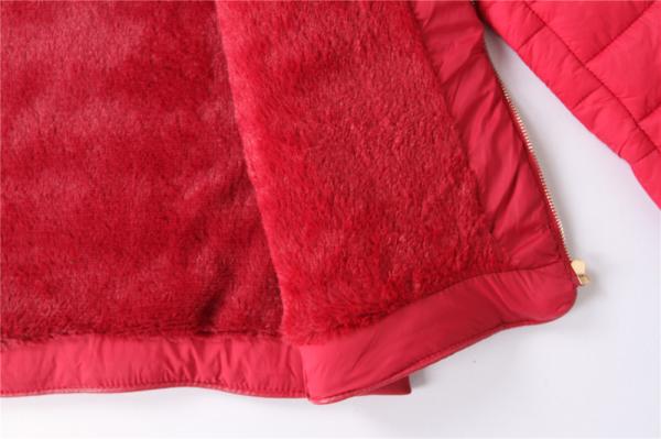 Junior ladies coats, Women's padded jacket, Fashion design, Fur lining, Metal zipper
