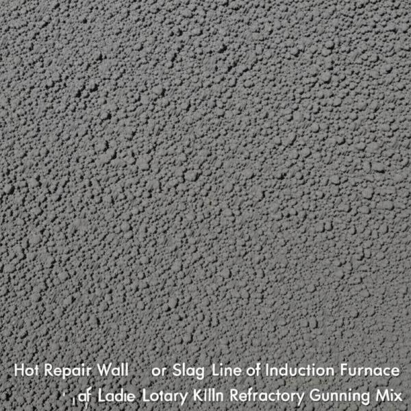 para mezcla de proyección refractaria para pared caliente o línea de escoria de horno de inducción, horno eléctrico de arco, cuchara, horno rotatorio