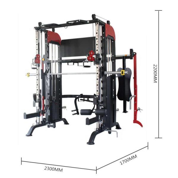 Home Workout Training Equipment Power Cage Squat Rack with Multifunction Smith Machine