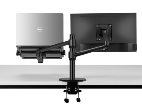 RoHS Adjustable Computer Monitor Bracket Anodized Casting Aluminium Process