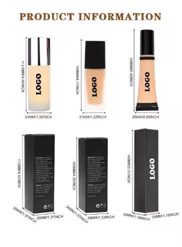 OEM / ODM Maquiagem Fundação DIY Marca Fundação Controle de Óleo Impermeável hidratante BB Creme Concealer Liquid Fundação Longo Duradoura