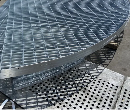 Heavy Duty Galvanized Steel Welded Serrated Anti-slip Trench Cover Floor Bar Grating