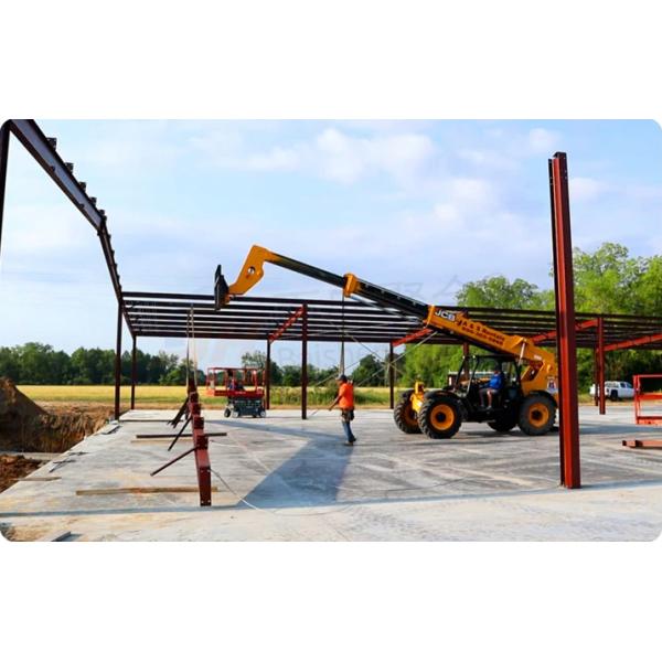 Класс Q345 Q235 Легкая стальная конструкция основного каркаса Металлическая сборка складского здания