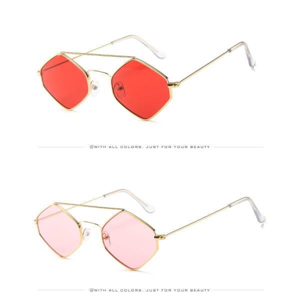 Diamond Women Men Retro Outdoor Metal Frame Sunglasses UV400