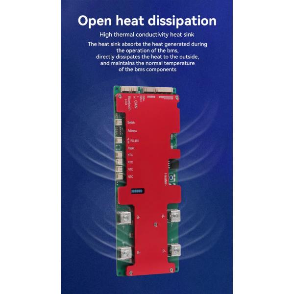 Batería de iones de litio / LiFePO4 de 12V BMS Modulo de circuito de protección de la placa 4S 100A 150A Tipo PCM