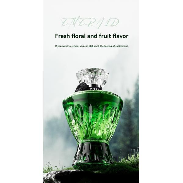 Custom Green Vase Perfume Fresh and Lasting Eau de Toilette for Women's Body Perfume