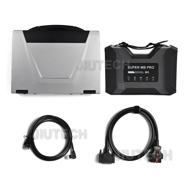 СУПЕР инструмент диагноза звезды M6 MB PRO беспроводной для ноутбука тележек CF52 Benz