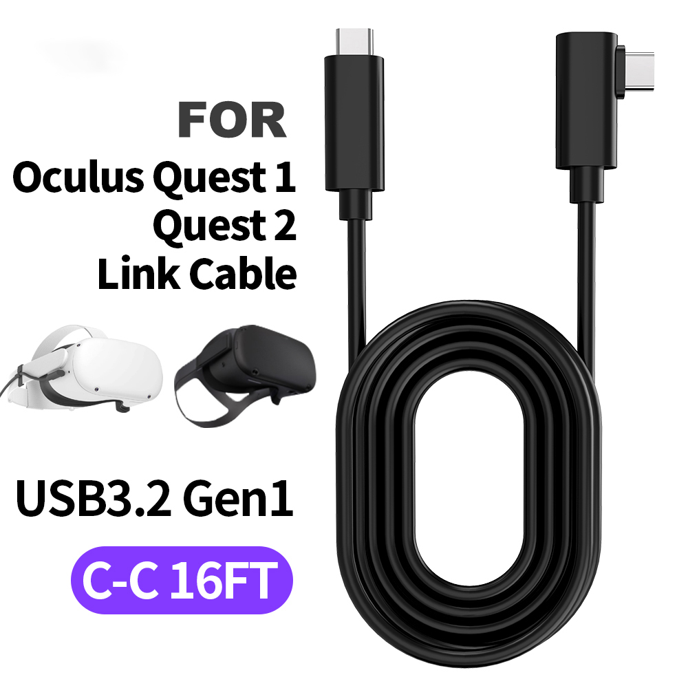 Laudtec USB 3.0 Type C to C High Speed Data Transfer Charging Cord for Gaming PC for Quest 3S/3