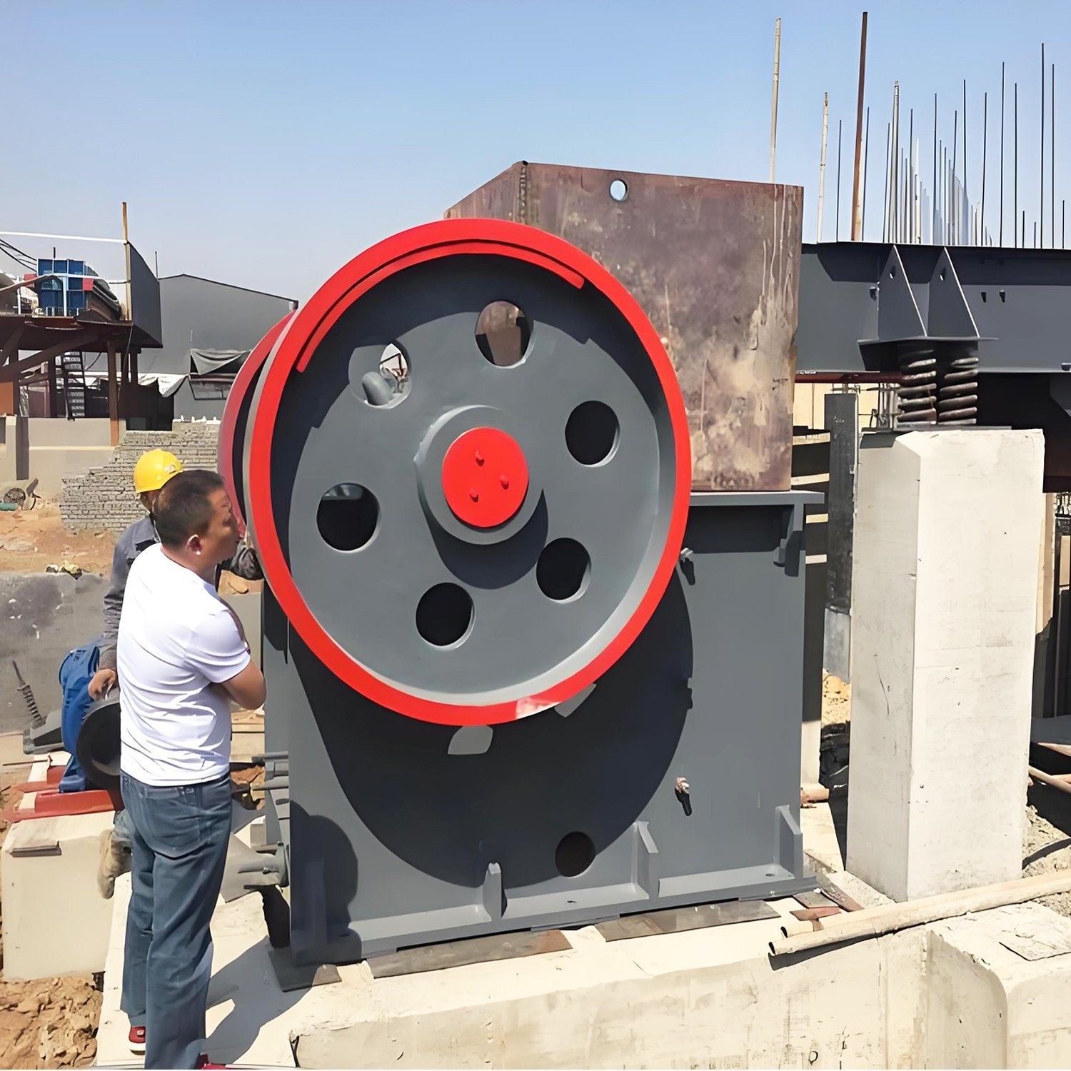 PE600*900 Quarry Stone Gold Ore Rock Jaw Crusher Crushing Plant Under Technical Guidance