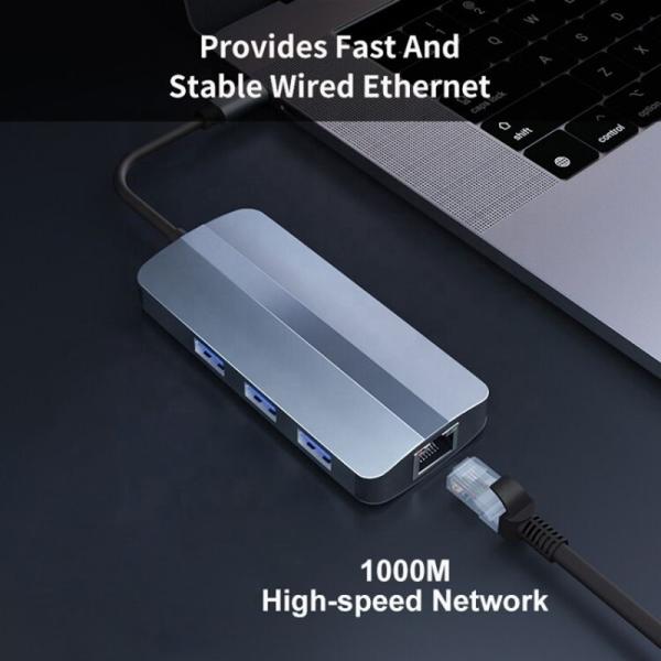 11 In 1 USB-C Hub Type-C To HDMI USB3.0 USB2.0 SD TF Adapter Hub with Card Reader