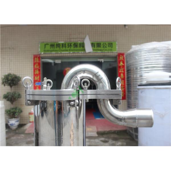 SS 304 316 Stainless Steel Water Filter Housing Single Bag High Pressure