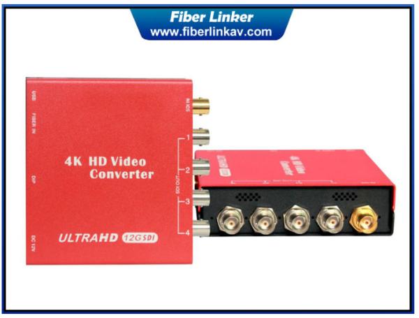 4K Single link 12G-SDI to 4X3G-SDI Converter and Demux