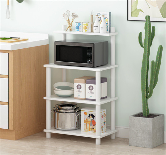 3 Tier Vaneer Wooden Baker Kitchen Microwave Rack shelf