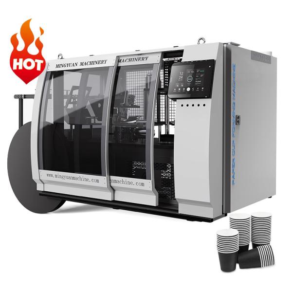 180 pièces/min Machine à tasse en papier entièrement automatique jetable 4-16 oz Haute Vitesse