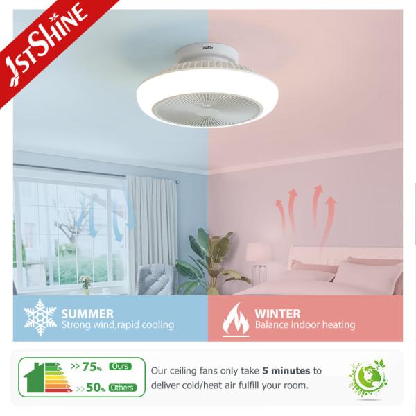 Ventilador de teto decorativo de 18 polegadas com luzes 6 opção de velocidade e funcionalidade dimmable