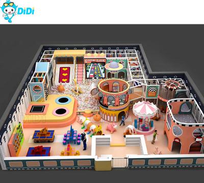 Candy Theme Kids Soft Maze Play Slide Swing Playground Equipment Support Custom
