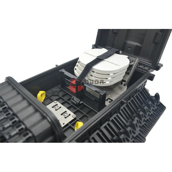 Приложение коробки замка для канатов волокна кабеля падения портов ФТТХ держателя 24 поляка ИП68 ПП материальное