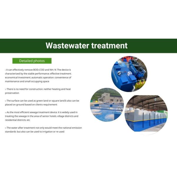 50t/D Package Waste Water Treatment Plant Device of Environment Protection