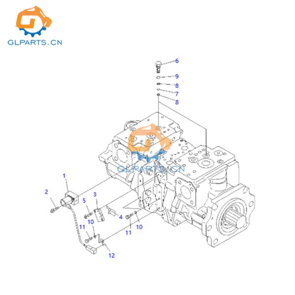 708-2G-00060 D475A D475A-5 Conjunto de bomba hidráulica para excavadoras para piezas Komatsu