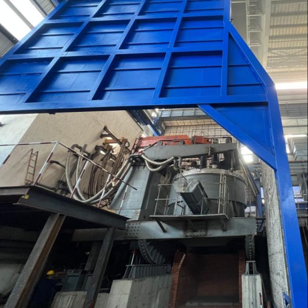 Forno de arco elétrico para fabricação de aço 10T em linha reta Eaf de aço carbono trifásico