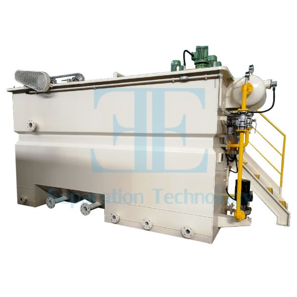 3600*1700*1850mm Specification DAF System with 0.1kw Skimmer and 0.55kw Coagulate Agitator for Wastewater Treatment
