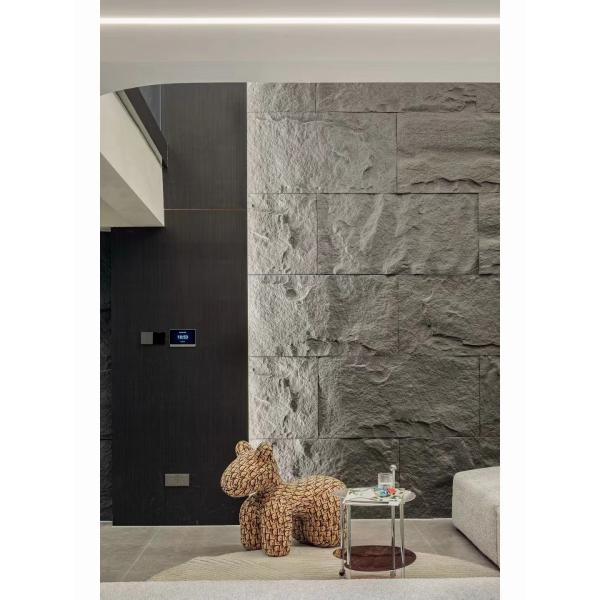 Делая водостойким форма прямоугольника культурной панели PU искусственной каменной внешняя