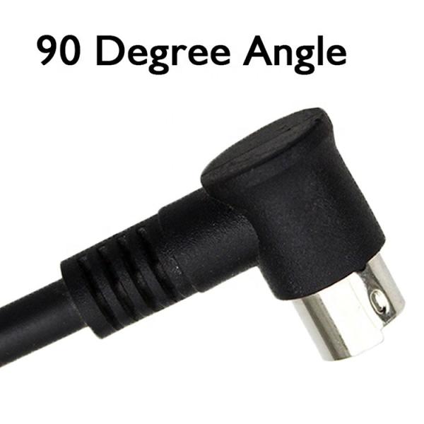 1M 2M 3M Shield 90 grados ángulo recto S Video de hombre a hombre 7 pines Mini Din cable de extensión