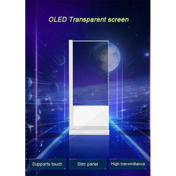 4K Resolution Transparent OLED Capacitive Touch See Through Screen