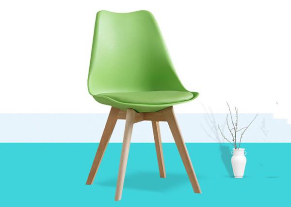 44cm Sitting Height PU Dining Chair Ergonomics Beech Wood Restaurant Chair