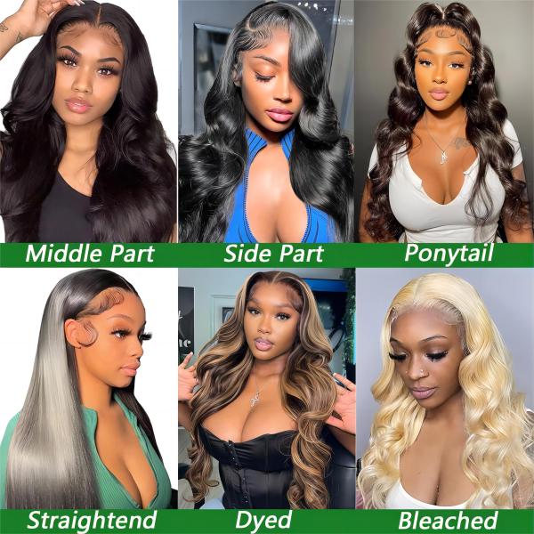 Virgin Hair Frontal Wig with Swiss Lace Openings and Raw Indian Hair