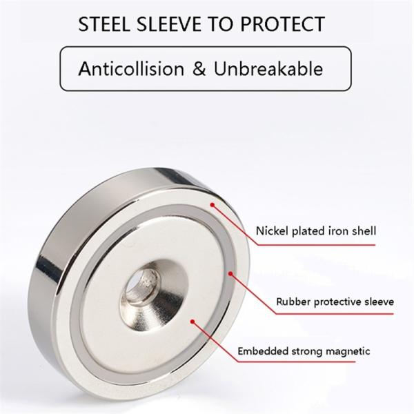 N52 NdFeB Neodymium Disc Magnet with Countersunk Hole Ring Magnets Fishing Magnet