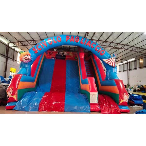 1000D Plato Commercial Inflatable Water Slides Digital Printing