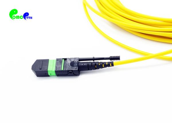 fêmea da elite MTP de 1m do cabo fêmea LSZH da manutenção programada do cabo do tronco de MTP ao tipo amarelo cabo do remendo da fibra ótica de B