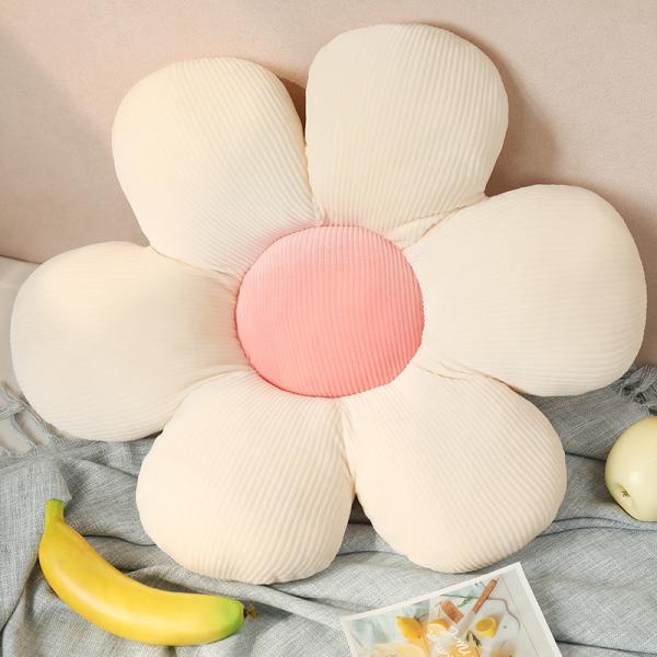 Office Chair Creative Futon Anti-Bacteria Sunflower Throw Pillow with Small Daisy