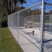 3mm Wire Galvanized Ferro Chain Link Cercas 6 pés Chain Link Cercas Painéis Antirruído