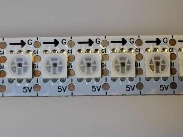 DC5V LED Flexible Strip Lights HD107s 30 60 144 Pixels Per Meter 10mm PCB Width
