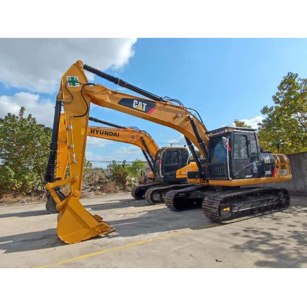 Used CAT 20-Ton 1.2M Caterpillar CAT320D2 Excavator Machine yellow low hours for sale