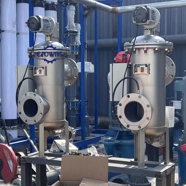 Stainless Steel 304 Automatic Self Cleaning Filter Housing For Industrial Syrup Filtration
