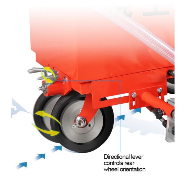 Parking Lots Stadium Road Marking Machine Diesel 6.5HP 10 L/Min 250 Bar Hydraulic Straight Line Cold Melt Spray