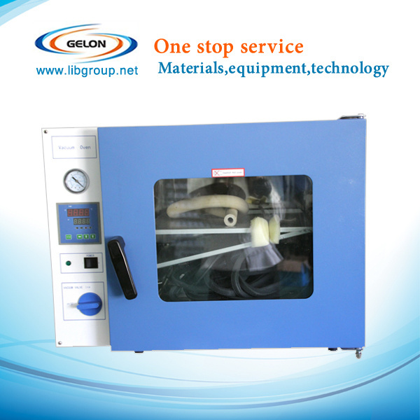 Gelon 220V Lithium Battery Vacuum Drying Oven with PLC Automatic Control Touch Screen 1-Year Warranty for Research Lab Line