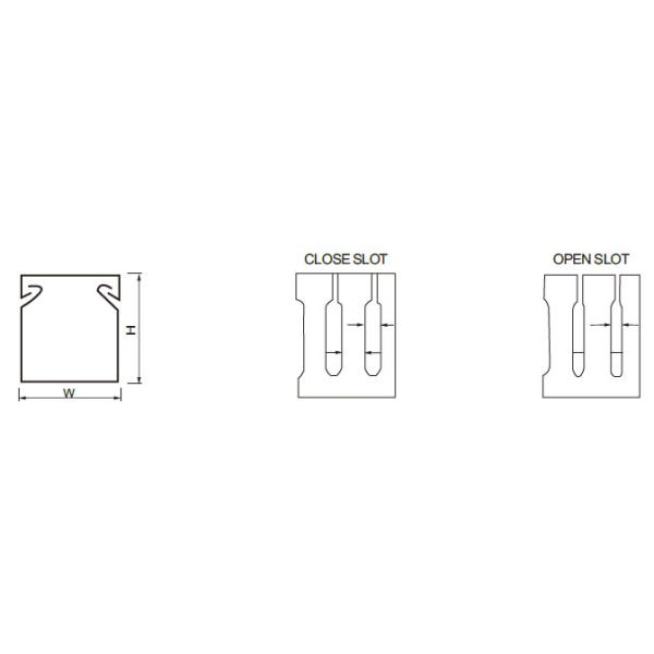Concealer Open Slot Industrial Cable Ties / Duct Cover To Hide Wall Mount TV Cords